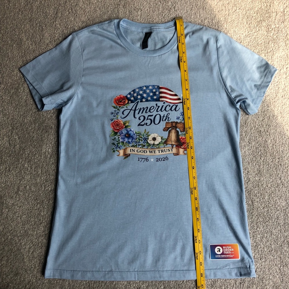 America 250th Light Blue Graphic Tee - Picture 9 of 10